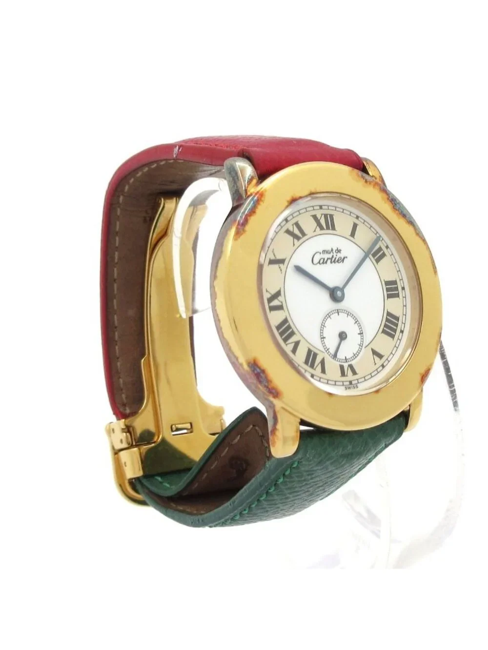 Cartier Watch Must 2 Ronde 925 Leather White